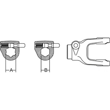 Aftermarket Quick Disconnect Tractor Yoke A-102-3505-AI